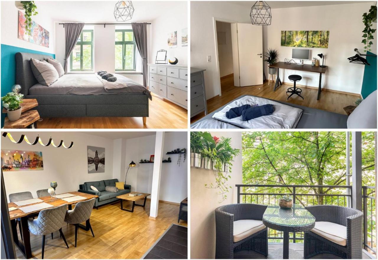 Super Zentrale, Gemutliche Wohnung Mit Balkon Lipcse Kültér fotó